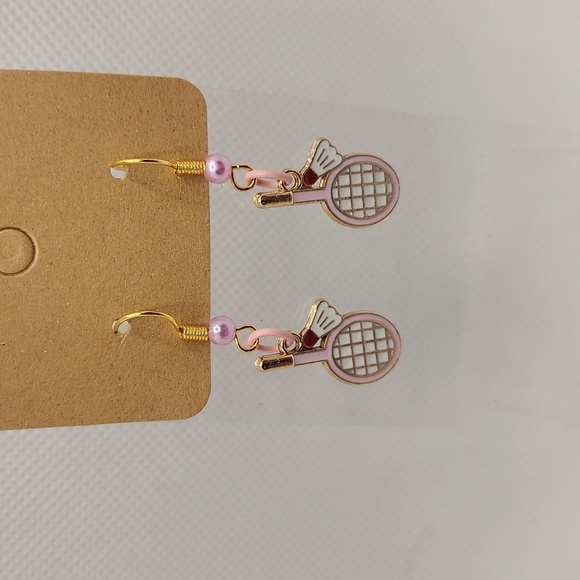 Badminton Earrings - Picture 3 of 3